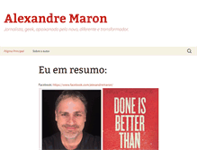 Tablet Screenshot of alexmaron.com.br